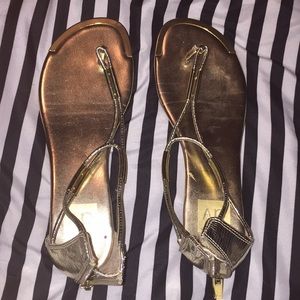 Gold sandals